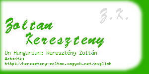zoltan kereszteny business card